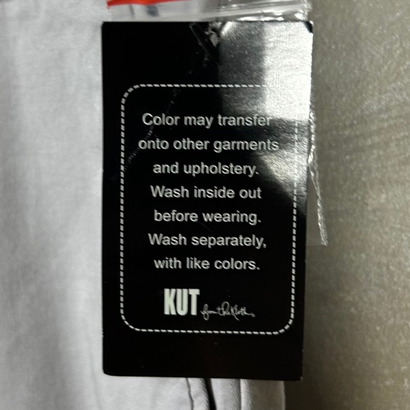 KUT from the Kloth Taylor Crop Trouser Pants Womens Size 14 Gray Chinos Casual - Picture 5 of 15